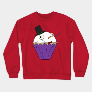 Snowman Cupcake Crewneck Sweatshirt